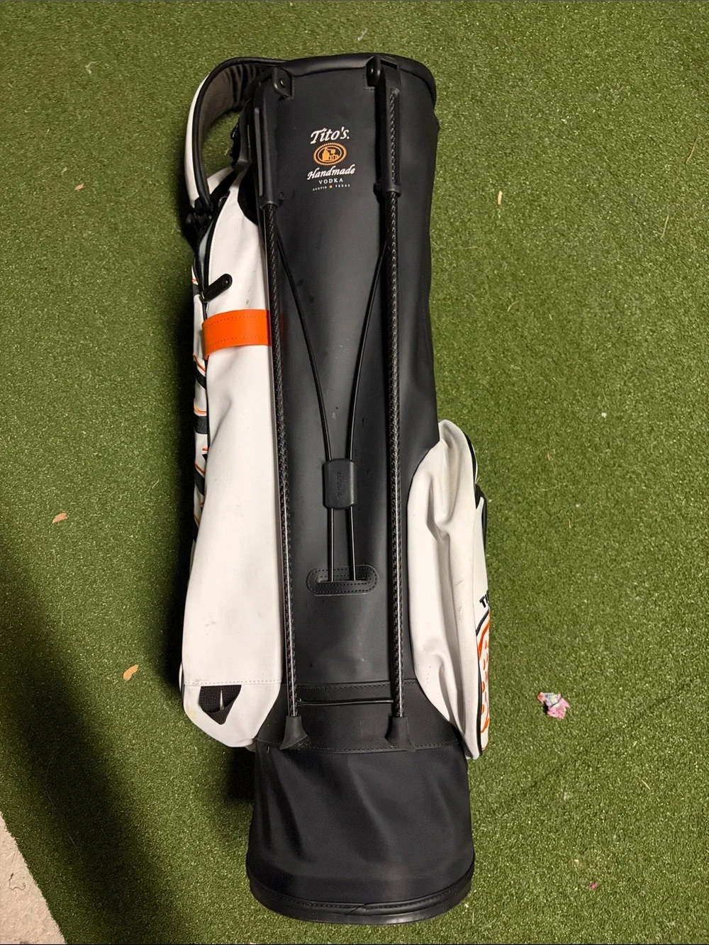 Vessel Golf Titos, Orange & Black Golf Stand Bag - Picture 2 of 8